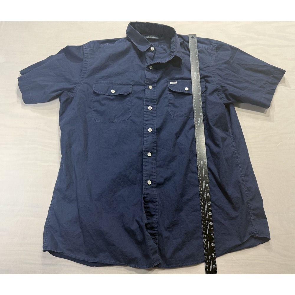 VTG POLO RALPH LAUREN R.L. Anchor Casual Button Front  Blue XL Olympics Team USA